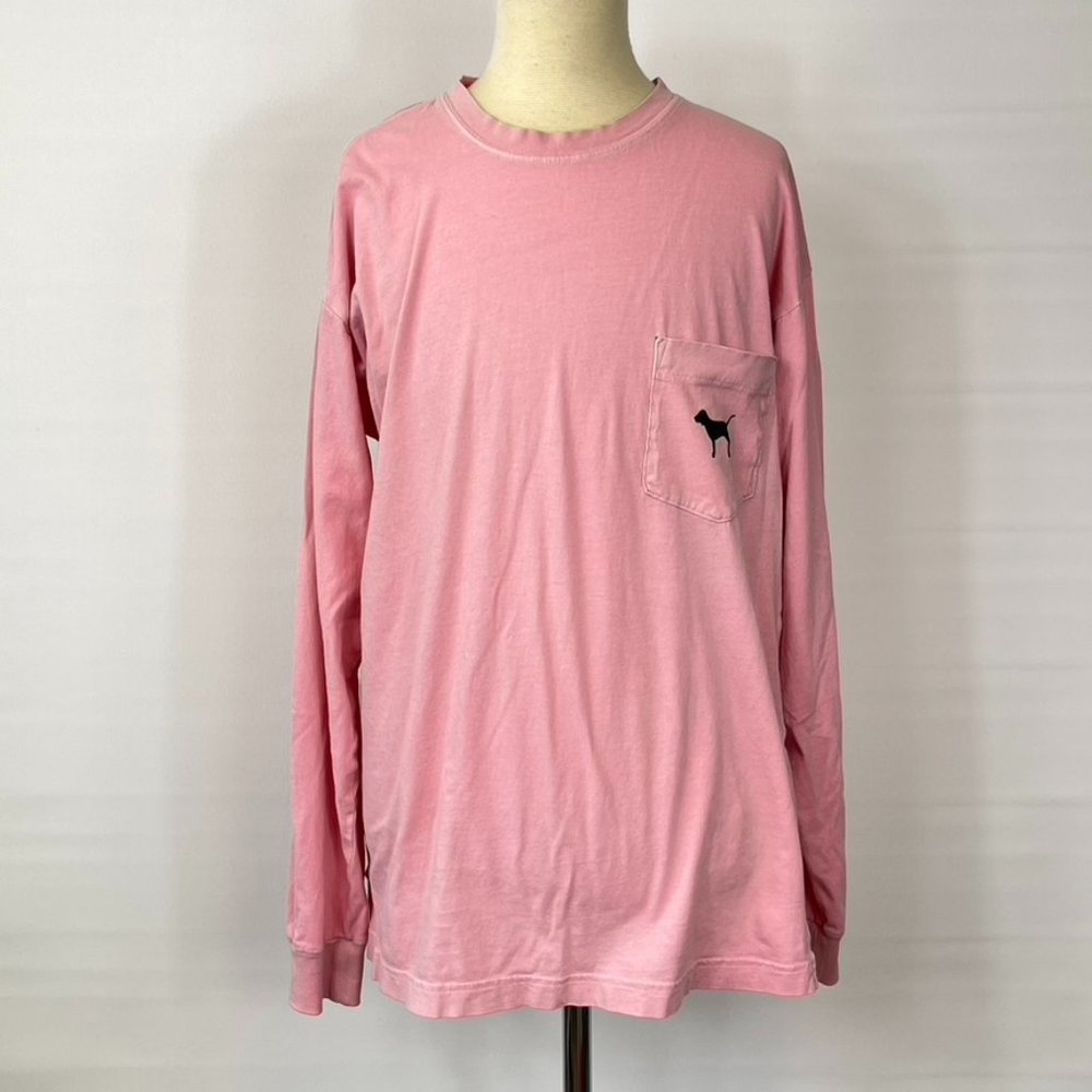 PINK Victoria Secret Long Sleeved Tee Shirt Top ((size XS))